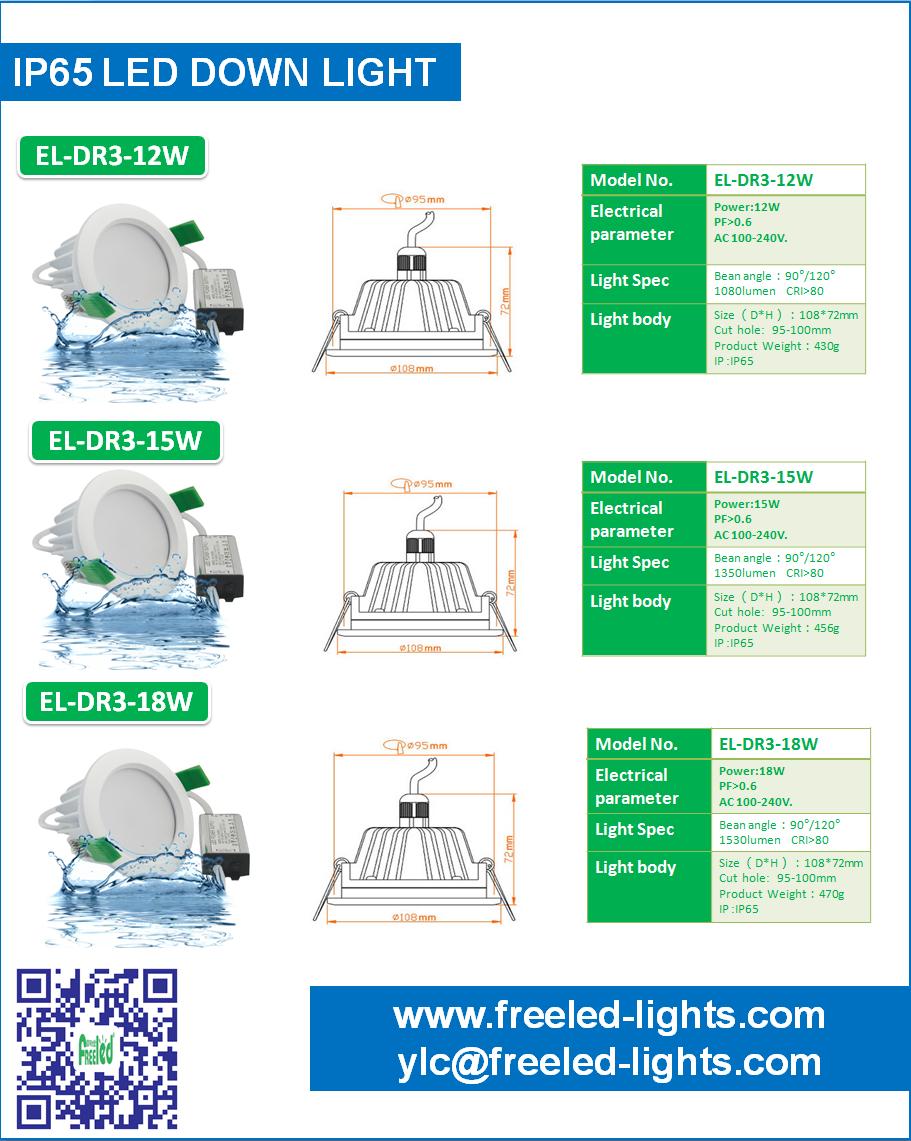 IP65 3inch LED Down Light - IP65 LED Down Light - 3