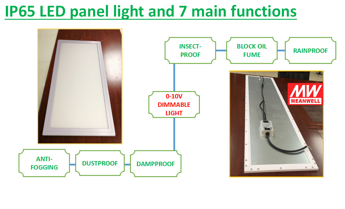 30x60cm 24w 0-10v wet location IP65 Led Panel Light - IP65 IP54 LED Panel Light - 3