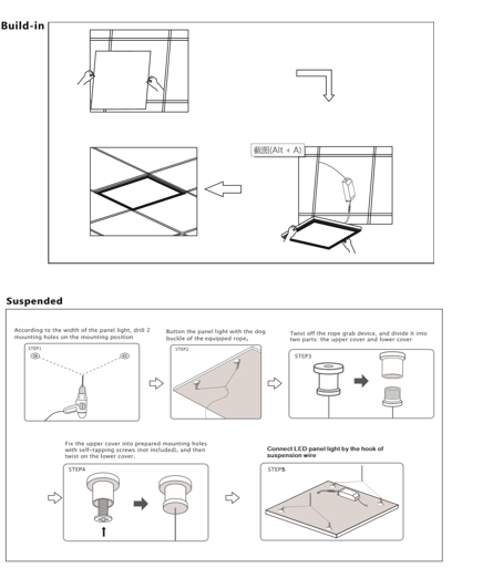 IP44 60×60 40w panel led - IP44 LED Panel Light - 1